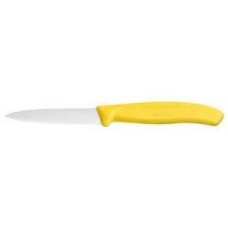 Nóż do warzyw 8 cm ząbkowany - żółty | Victorinox 6.7636.L118
