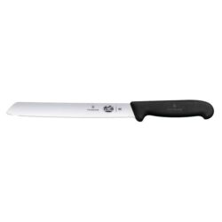 Nóż do chleba - czarny | Victorinox Fibrox 5.2533.21
