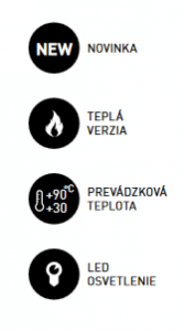 Teplá vitrína pultová RTR 130L-2 -