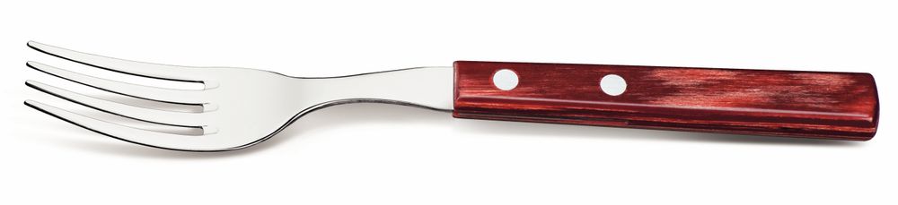 Zestaw widelców stołowych Churrasco do steków i pizzy – 6 szt., Tramontina, czerwony, czerwony, 6 szt., (L)200mm - obrazek 2