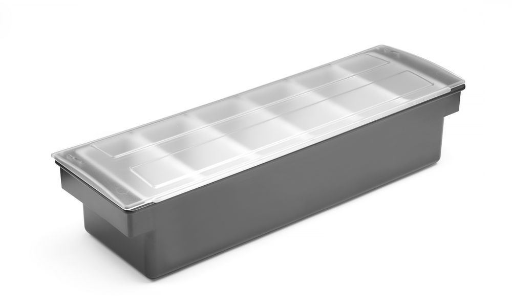 Pojemnik barmański na dodatki do drinków - 6 wkładów, Bar up, 480x150x(H)100mm - obrazek 3