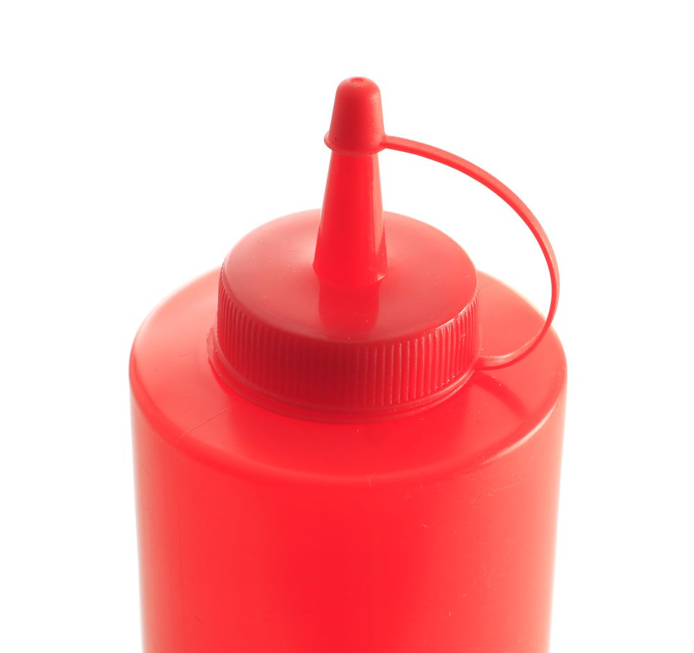 Dyspenser do zimnych sosów, HENDI, 0,2L, czerwony, ø50x(H)185mm - obrazek 2