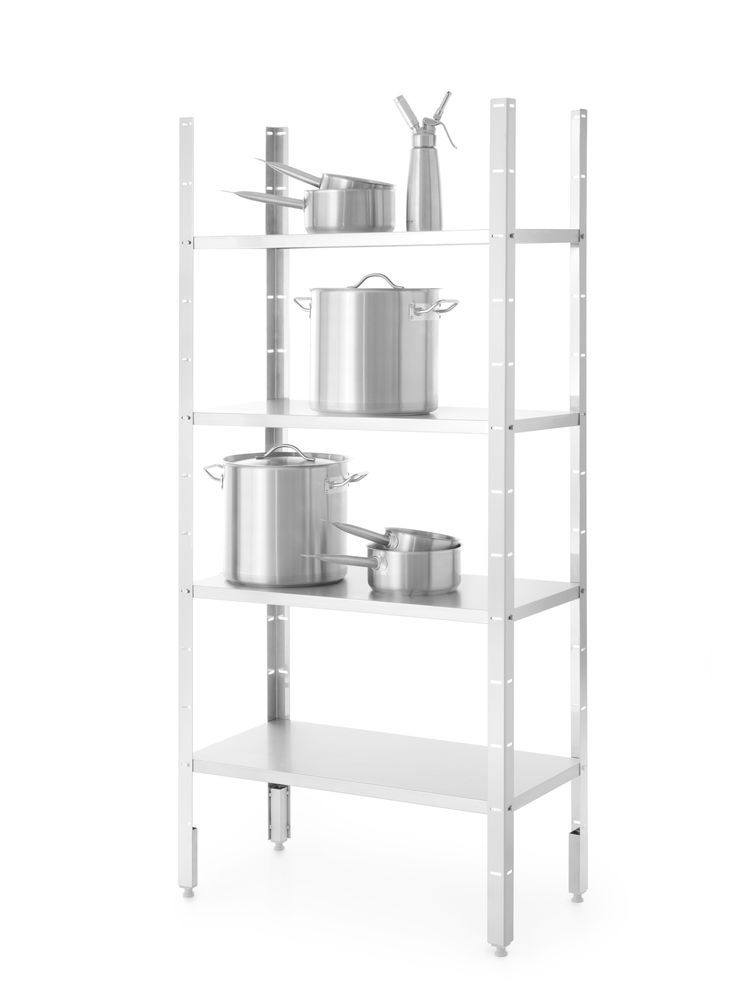 Regał magazynowy 4 półki pełne skręcany, Revolution, 1200x500(H)1800 mm Wymiary półki: 1200x500 mm, 1200x500x(H)1800mm - obrazek 2