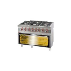 Kuchenka gazowa z piekarnikiem elektrycznym | 700.KG-6/PE-3
