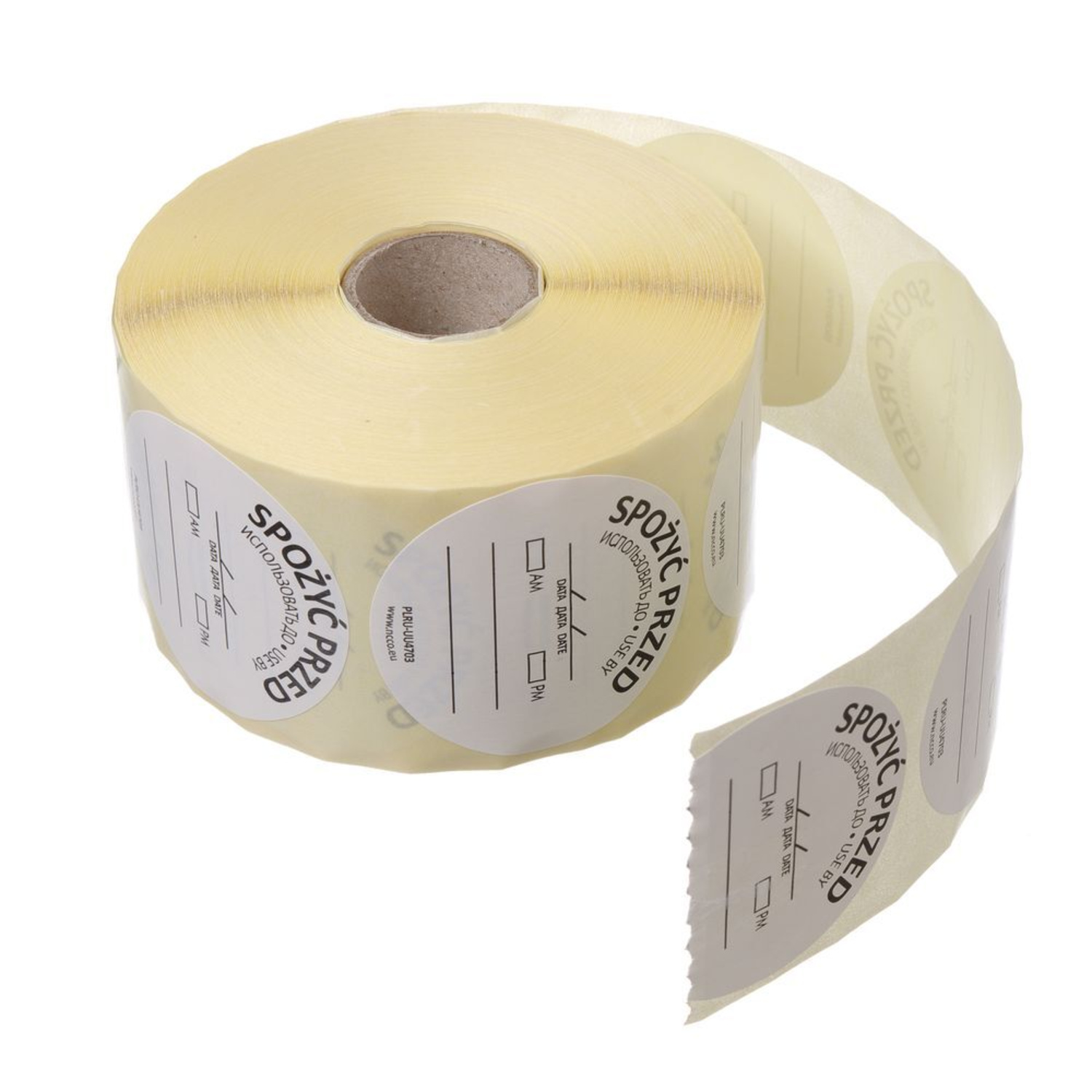 Etykiety Food Safety, wielorazowe – „SPOŻYĆ PRZED”, HENDI, 500 szt. w rolce, 500 szt., ø50mm