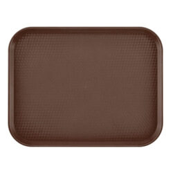 Taca z polipropylenu fast food, duża, Cambro, brązowa, brązowy, 355x457x(H)21mm