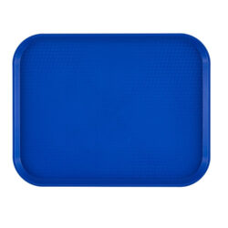 Taca z polipropylenu fast food, duża, Cambro, niebieska, niebieski, 355x457x(H)21mm