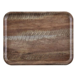 Taca do serwowania Capri, Cambro, ciemny dąb, ciemne drewno, 370x530mm