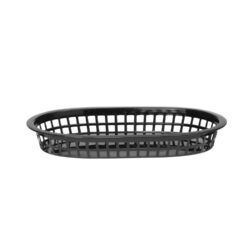 Koszyk do pieczywa owalny, HENDI, czarny, 6 szt., 275x175x(H)38mm