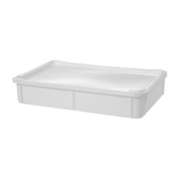 Pojemnik na ciasto na pizzę, AmerBox, Budget Line, biały, 600x400x(H)105mm