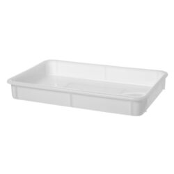 Pojemnik na ciasto na pizzę, AmerBox, Budget Line, biały, 600x400x(H)80mm