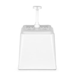 Pojemnik do sosów z pompką, HENDI, 2,5L, biały, 230x210x(H)250mm