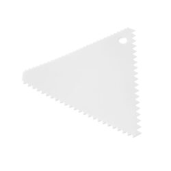 Skrobka do ciasta trójkątna grzebień - zestaw 6 szt., HENDI, wąski rozstaw, 6 szt., 110x110x(H)mm