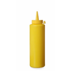 Dyspenser do zimnych sosów, HENDI, 0,35L, żółty, ø55x(H)205mm