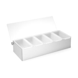 Pojemnik barmański na dodatki do drinków, Bar up, 5 kontenerów, 375x140x(H)90mm
