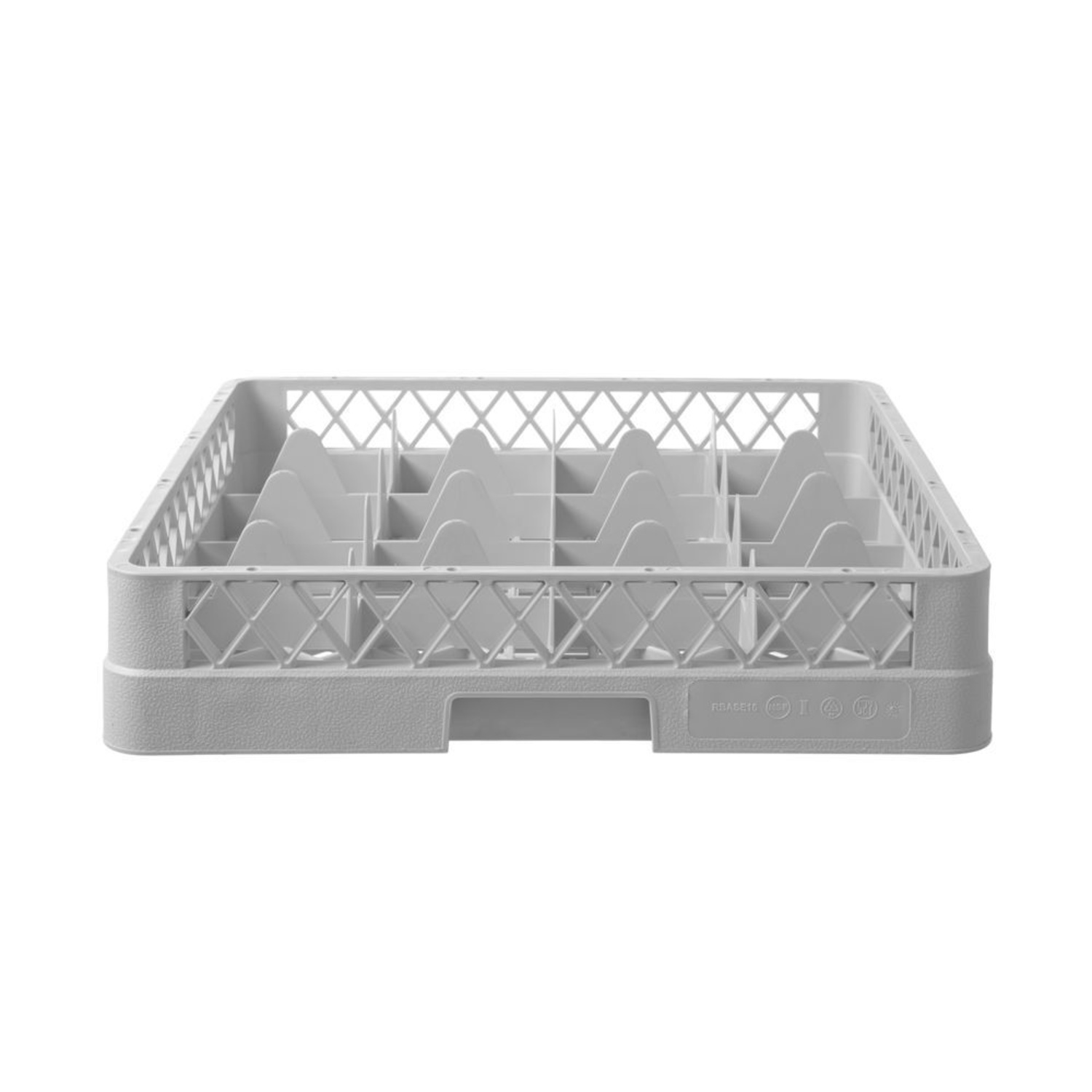 Kosz do szkła 500×500 mm, HENDI, 16 przegródek – 113x113 mm, 500x500x(H)104mm