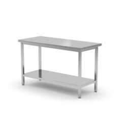 Stół centralny , z półką - skręcany, HENDI, Kitchen Line, 1400x700x(H)850mm
