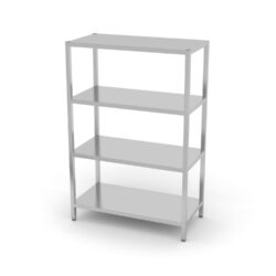 Regał magazynowy z 4 półkami pełnymi – skręcany, HENDI, Kitchen Line, 1000x500x(H)1800mm