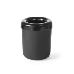 Śmietniczka stołowa/pojemnik na sztućce, HENDI, czarny, ø130x(H)160mm