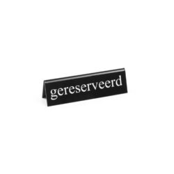 Tabliczka informacyjna „Rezerwacja”, HENDI, "стол заказан", 130x26x(H)36mm