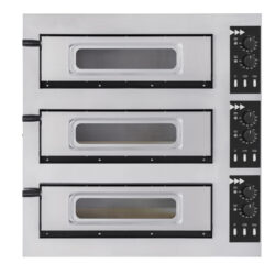 Piec do pizzy 3-stopniowy Basic 3/50 Glass and Light, Prismafood, 400V/1200W, 915x690x(H)900mm
