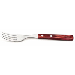 Zestaw widelców stołowych Churrasco do steków i pizzy – 6 szt., Tramontina, czerwony, czerwony, 6 szt., (L)200mm