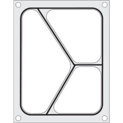 Matryca do zgrzewarki CDS-01, CAS, 227x178mm, trójdzielna