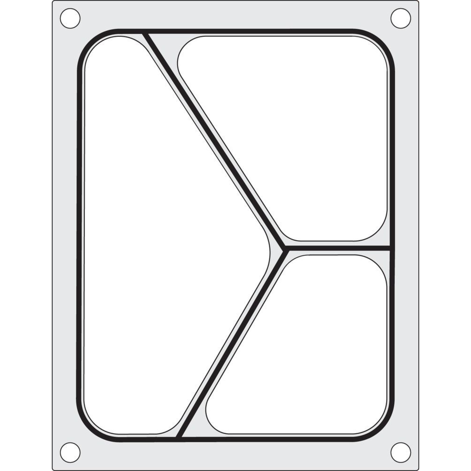 Matryca do zgrzewarki T-REX M-C-S oraz B190/192 STRONG, HENDI, na tackę trójdzielną 227x 178 mm