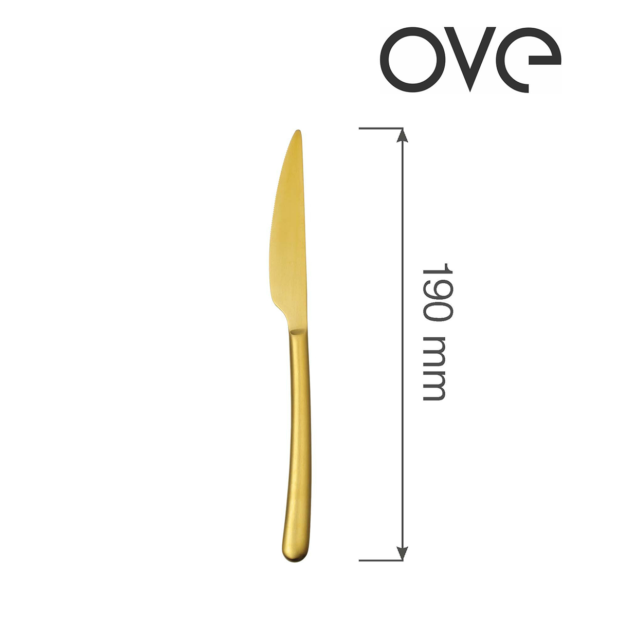Amarone Gold nóż deserowy - 190 mm - zestaw 12 szt. | OVE
