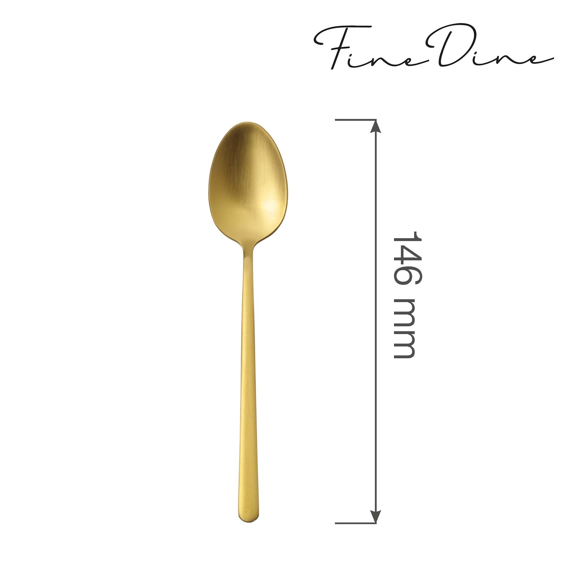 Amarone Gold łyżeczka do herbaty - 146 mm | OVE