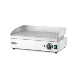 Elektryczna płyta grillowa - 2400 W - ryflowana | Hendi 154953