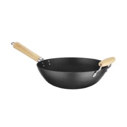 Patelnia WOK - Ø 324 mm - drewniany uchwyt | Hendi 627907