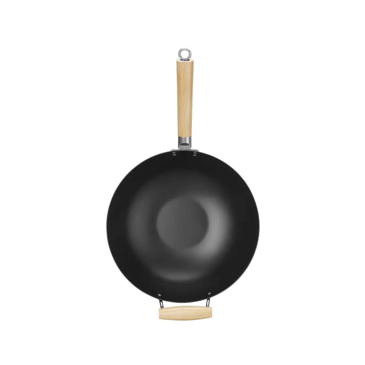 Patelnia WOK - Ø 324 mm - drewniany uchwyt | Hendi 627907