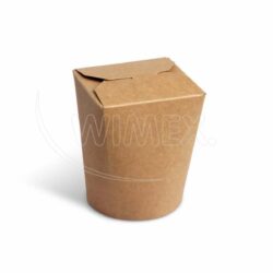 Food box (PAP/PE) - 500 ml - brązowy | 50 szt.