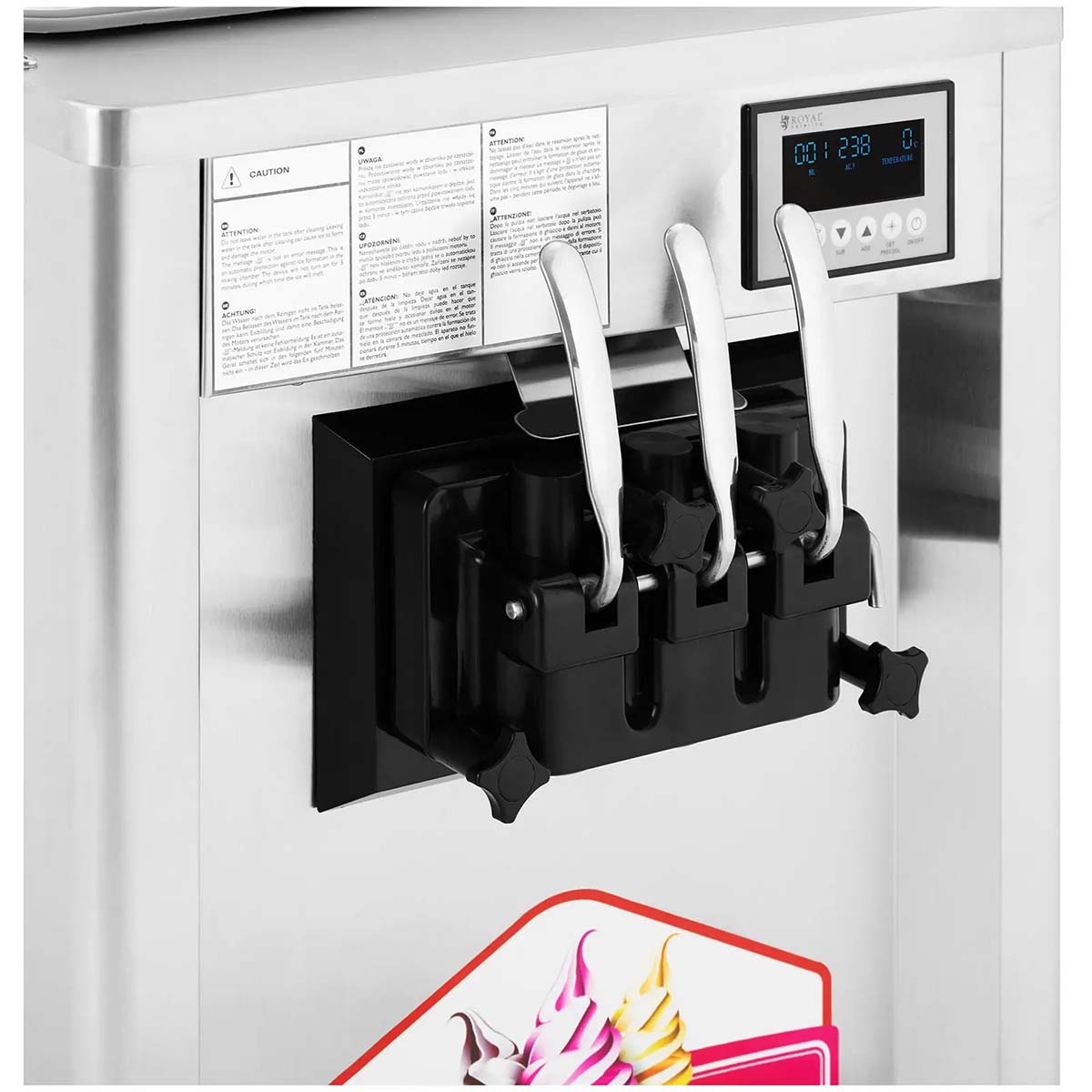 Maszyna do lodów włoskich - 1550 W | RCSI-18
