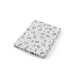 Papier pergaminowy - 200x250 mm - czarno-biały | Hendi 678268