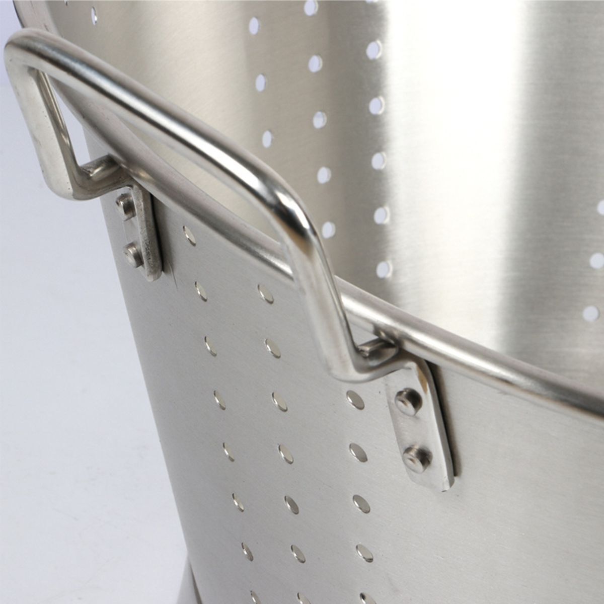 Cedzak z uchwytami - 26 L - stożkowy - stal nierdzewna | Gastrokitchen