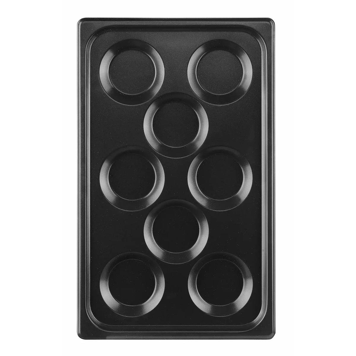 Blacha aluminiowa z formami na naleśniki i jajka GN 1/1 - 530x325 mm | Hendi 808856