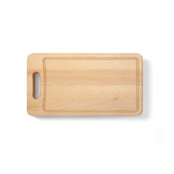Deska do krojenia - 35 × 20 × 2 cm - z rowkiem i uchwytem | Gastrokitchen