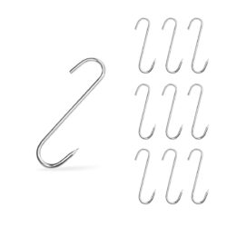 Haczyki do wędzenia z grotem 12 cm | zestaw 10 sztuk