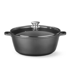 Garnek - 7,5 L - 387x310 mm - czarny | Hendi 611036