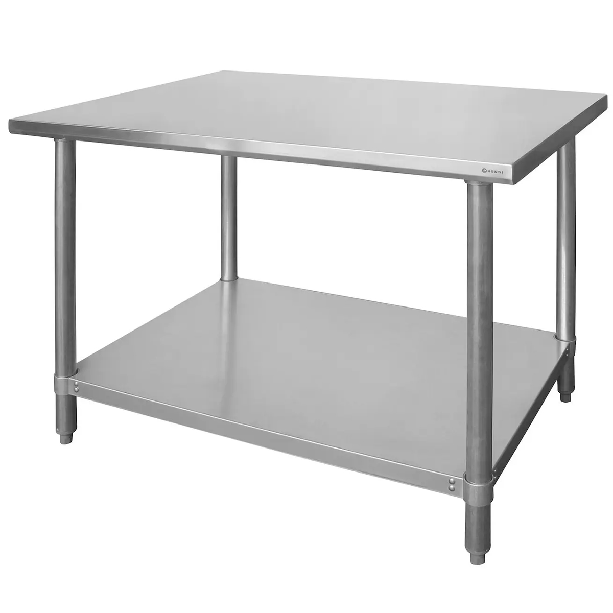 Centralny stół roboczy z półką - 100 x 60 cm - Budget Line | Hendi 812440