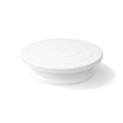 Obrotowy stojak na tort - Ø 27,5 cm - biały | Gastrokitchen