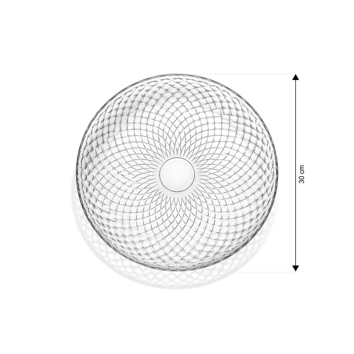Szklany talerz do serwowania - Ø 30 cm | Gastrokitchen