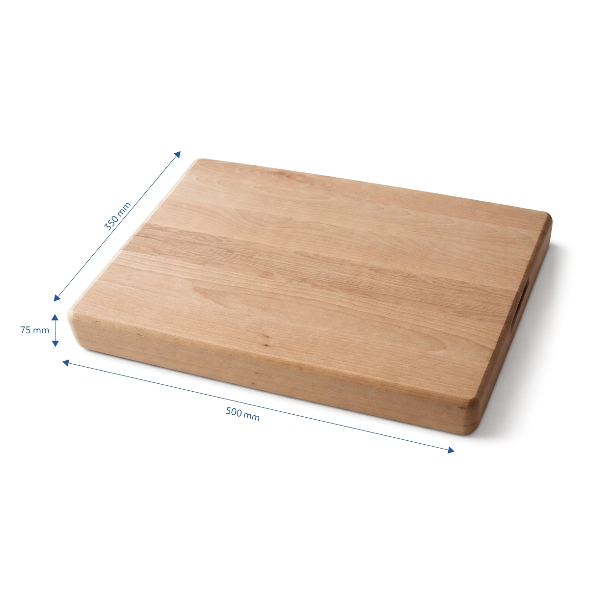 Gruba deska do krojenia z uchwytami - 50 x 35 x 7,5 cm | Gastrokitchen