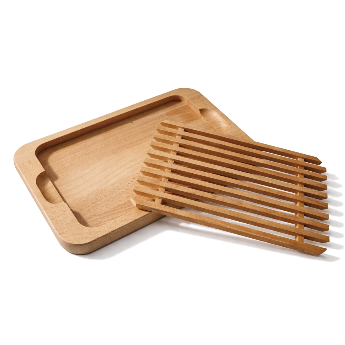Deska do krojenia chleba z kratką - 40 x 25 cm | Gastrokitchen