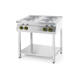 Kuchnia elektryczna z dolną półką - 4-polowa | Hendi 226223