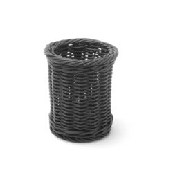 Stojak na sztućce - Ø 100x120 mm - czarny | Hendi 426210