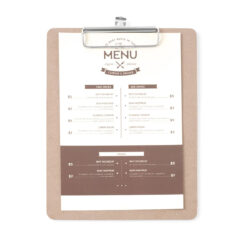 Deska z klipem na menu - 185x245 mm | Hendi 664162