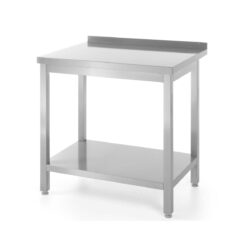 Stół roboczy z półką - przyścienny - 1000x600 mm | Hendi 811467